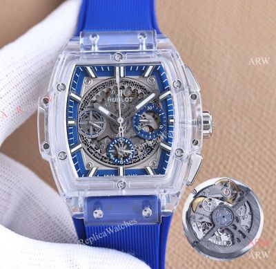 AAA Clone Hublot Spirit of Big Bang Blue Sapphire Watch in 7750 Movement